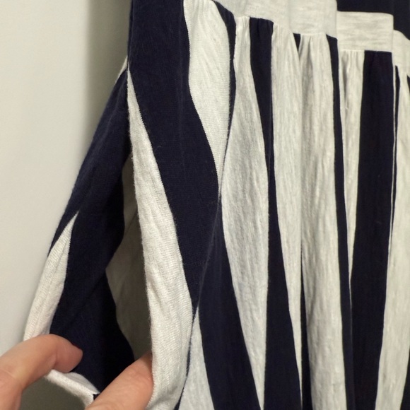 Boden Easy T-Shirt Midi Dress in Navy & White Stripe 20/22 US - Picture 8 of 10